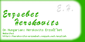 erzsebet herskovits business card